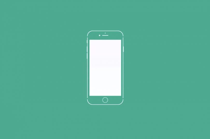 Sécurité de l'iPhone : image de l'iPhone sur fond vert